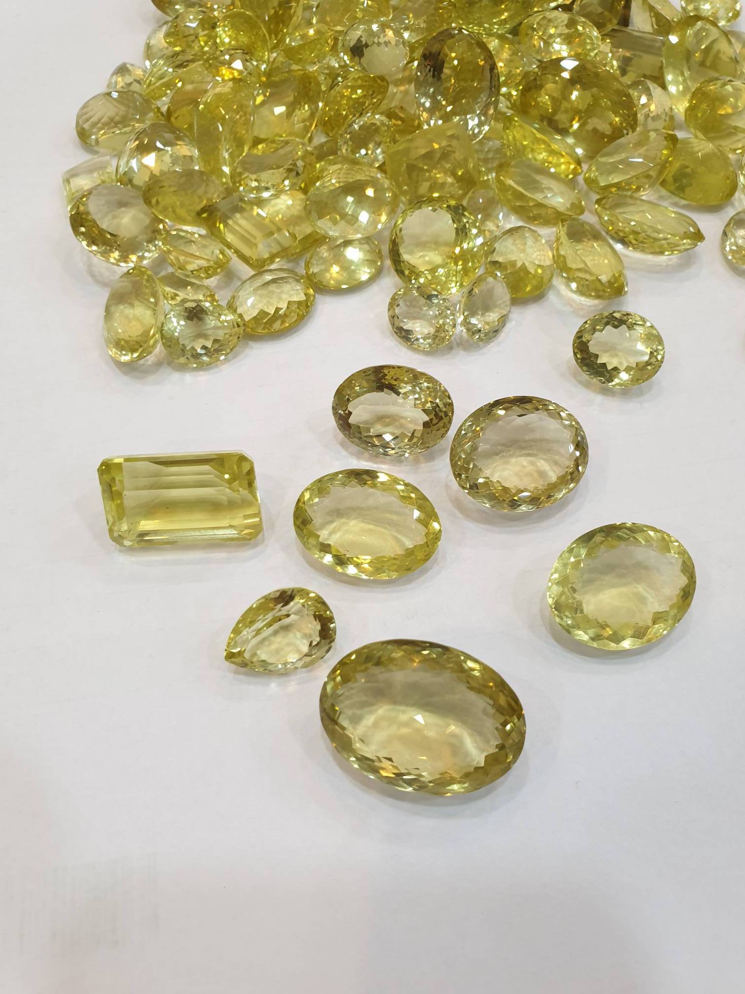 6 Pcs Yellow Quartz TOP Quality Fawless Stones Random - The LabradoriteKing