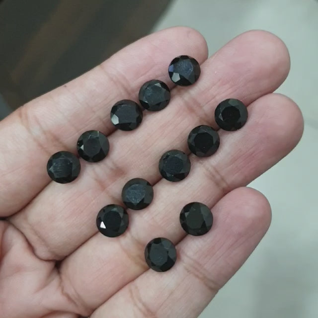 20 Pcs Black Tourmaline Gemstones | Top Quality 8mm