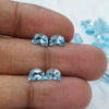 Load image into Gallery viewer, 6Pcs of Blue Topaz Half Moon shape 7x5mm Top Quality - The LabradoriteKing