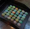 8 Pcs Fire Opal Cabochon Oval 8 mm Ethiopian Mine |  Top Quality - The LabradoriteKing