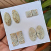 Load image into Gallery viewer, 8 Pcs Pair Natural Jasper Cabochon Gemstones | Mix Shape, 11-27mm Size, - The LabradoriteKing
