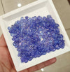 8 Pcs Tanzanite Cabochons 8x6mm Oval Perfect Calibrated - The LabradoriteKing