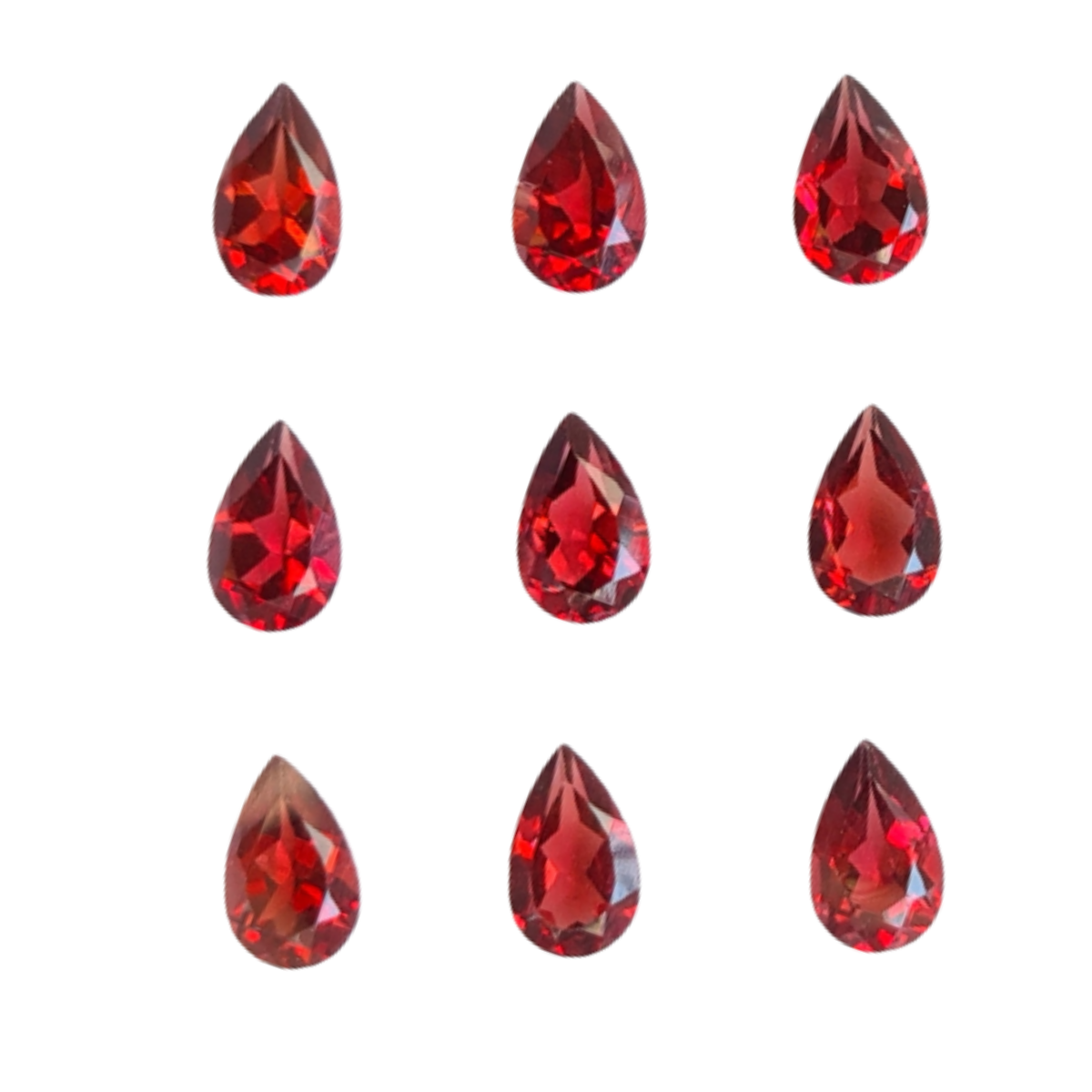 Natural Garnet Mozamique Faceted Gemstone |  Size 6-7mm - The LabradoriteKing