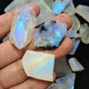 5 Pcs of Rainbow Moonstone Chunks | Untreated and Cab Quality Chunks - The LabradoriteKing