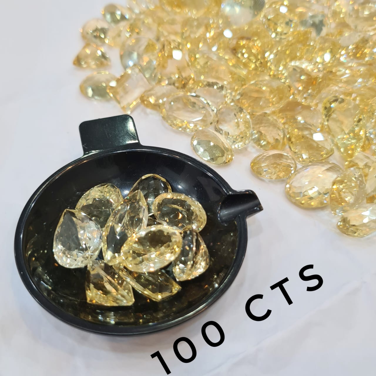 100 Carats of Natural Citrine Facetes| Untreated 12-20mm Mix - The LabradoriteKing