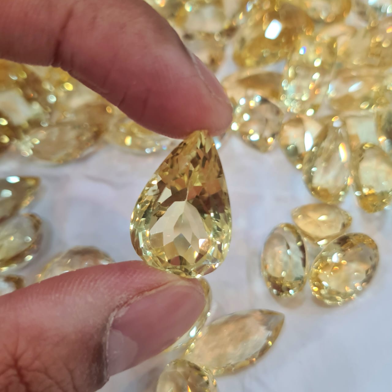 100 Carats of Natural Citrine Facetes| Untreated 12-20mm Mix - The LabradoriteKing