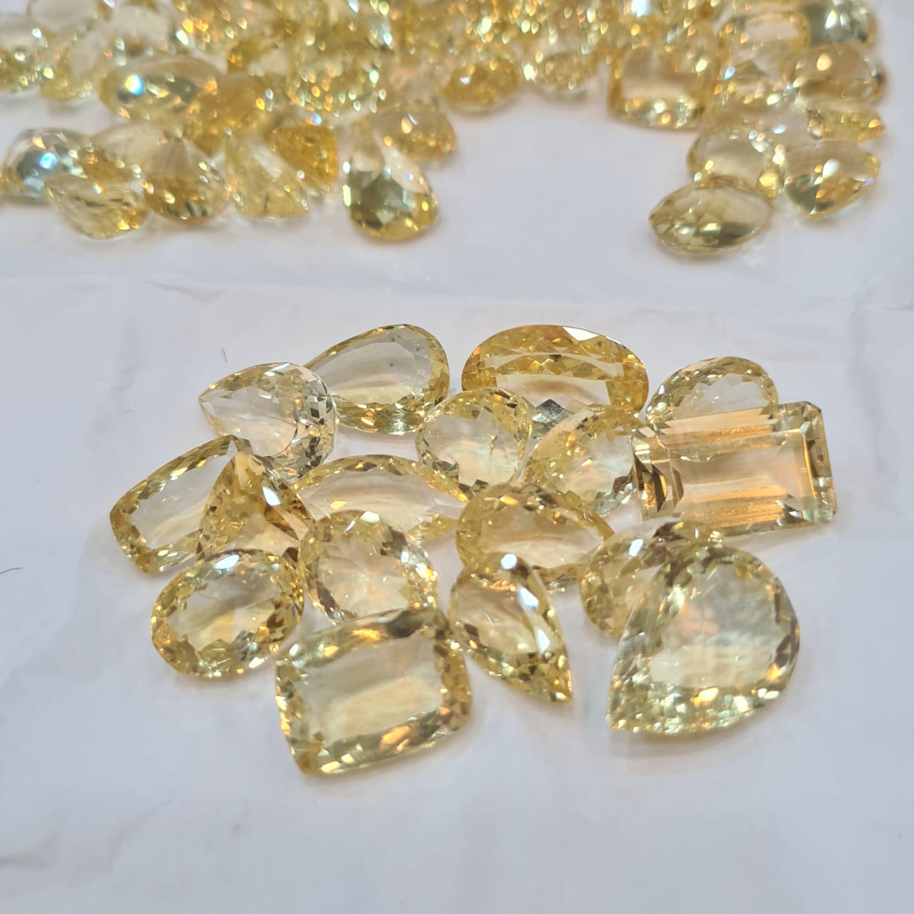 100 Carats of Natural Citrine Facetes| Untreated 12-20mm Mix - The LabradoriteKing