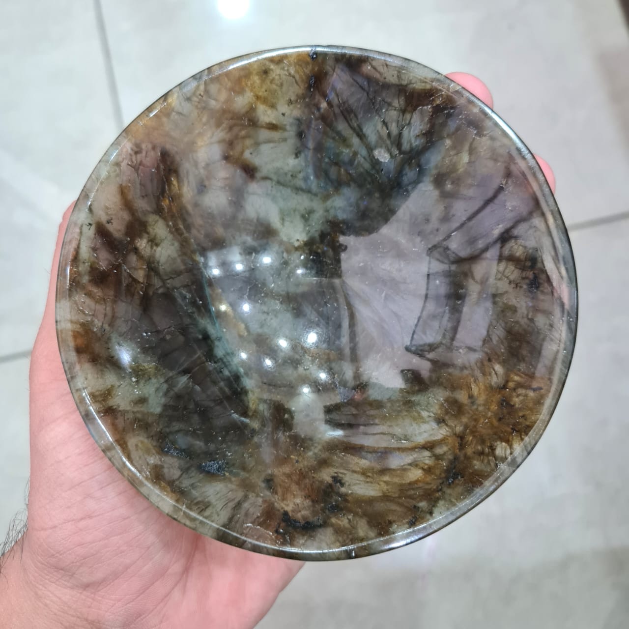 Labradorite 4 Inches Bowl | Amazing Quality - The LabradoriteKing