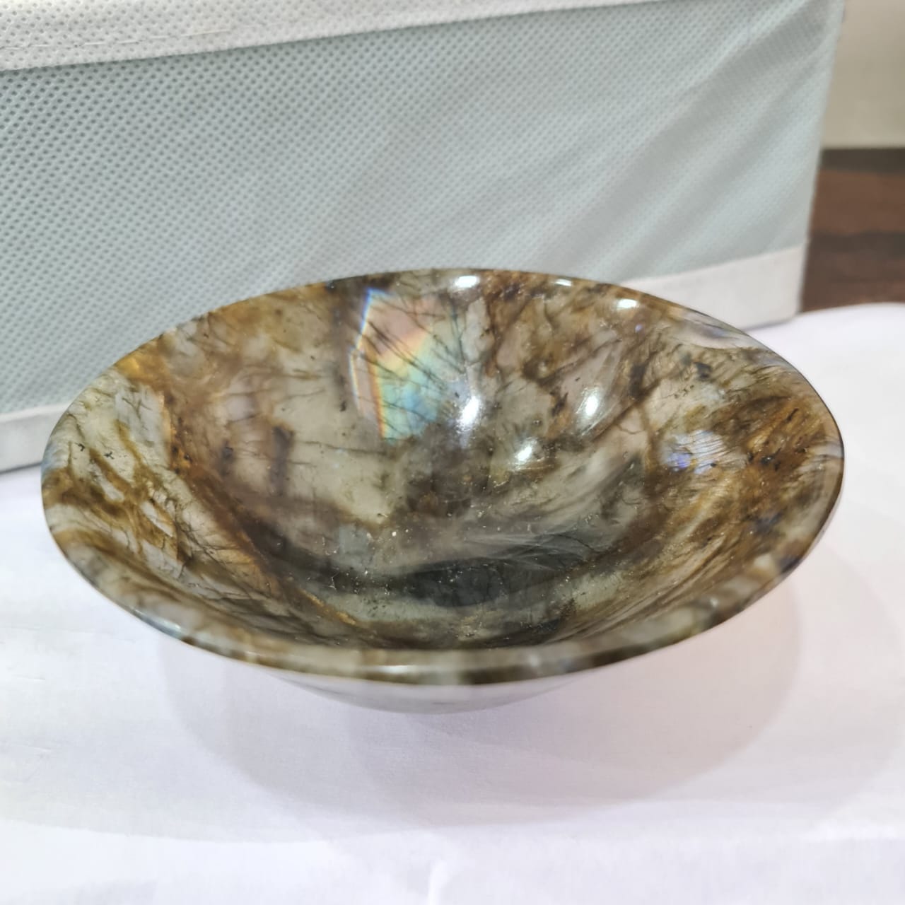 Labradorite 4 Inches Bowl | Amazing Quality - The LabradoriteKing