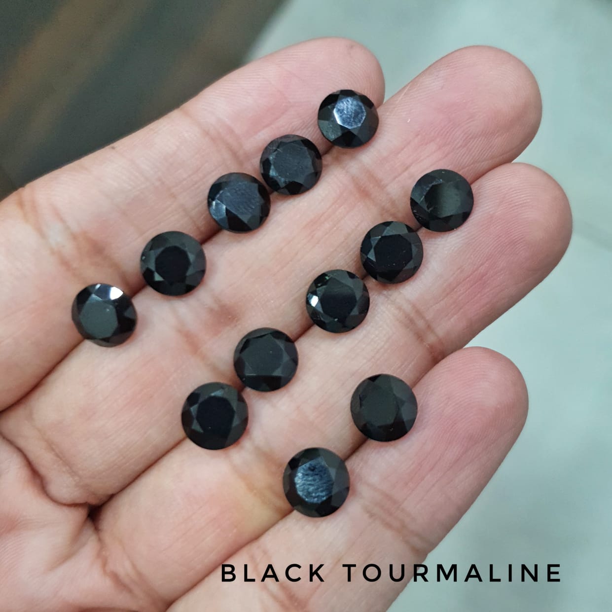 20 Pcs Black Tourmaline Gemstones | Top Quality - The LabradoriteKing