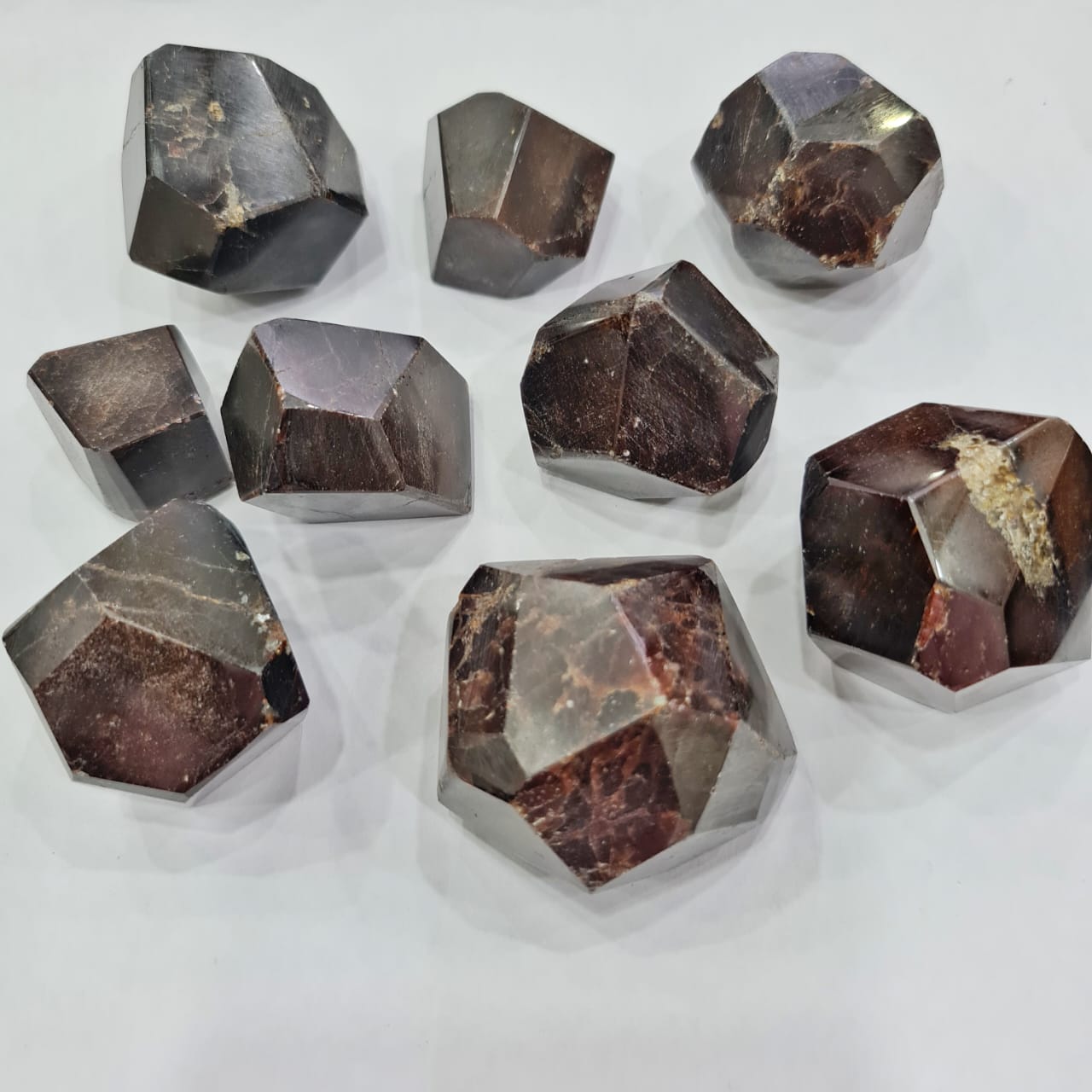 5 Pcs of Indian Garnet Matrix | Rare Pieces  2 Inches - The LabradoriteKing