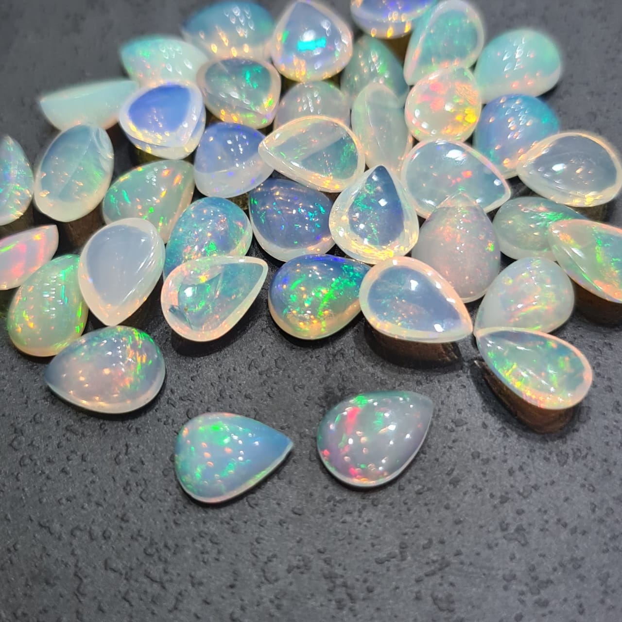 10 Pcs Opal cabochons | 8-10mm Mix Pears - The LabradoriteKing