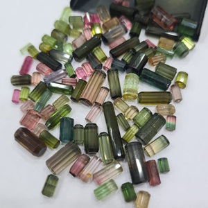 10 Pcs Cylinder Tourmalines | 6-12mm - The LabradoriteKing