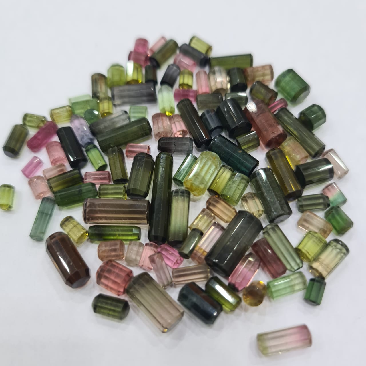 10 Pcs Cylinder Tourmalines | 6-12mm - The LabradoriteKing