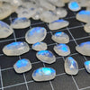 20 Pcs Rainbow Moonstone Rosecuts | 7-15mm sizes - The LabradoriteKing