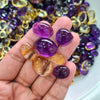 Load image into Gallery viewer, 20 Pcs of Amethyst and Citrine cabochons - The LabradoriteKing
