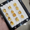 Load image into Gallery viewer, 12 Pieces Natural Citrine Faceted Gemstone Lot Mix Shape | Size: 12-14mm - The LabradoriteKing
