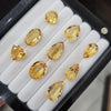 9 Pieces Natural Citrine Faceted Gemstone Lot Oval Shape | Size: 11-19mm - The LabradoriteKing