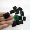 12 Pcs of Natural Mix Onyx  Rectangle Shape Size: 18-25mm - The LabradoriteKing