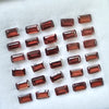 30 Pieces Natural Garnet Faceted Gemstones Rectangle Shape 5x3mm - The LabradoriteKing