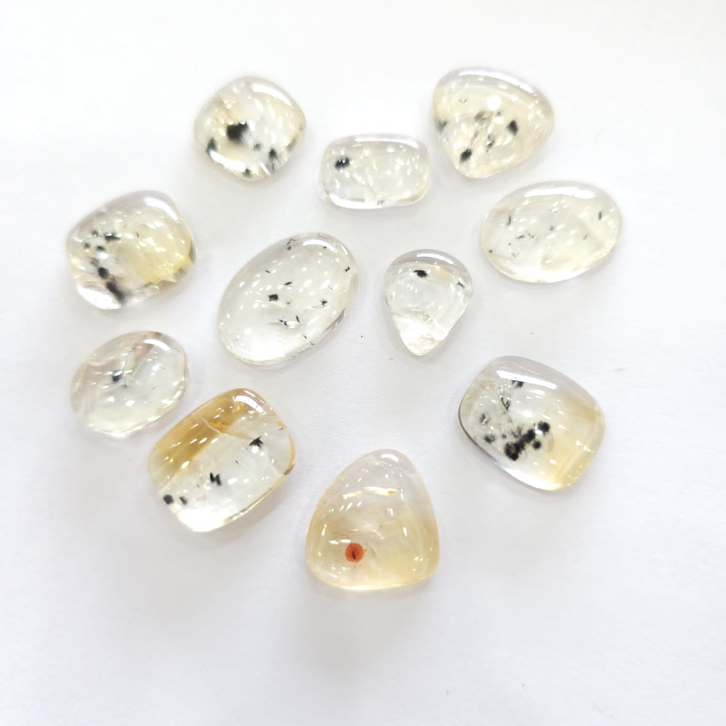 11 Pcs Natural Citrine Dithering includes Gemstones Mix Shape | Top Quality - The LabradoriteKing