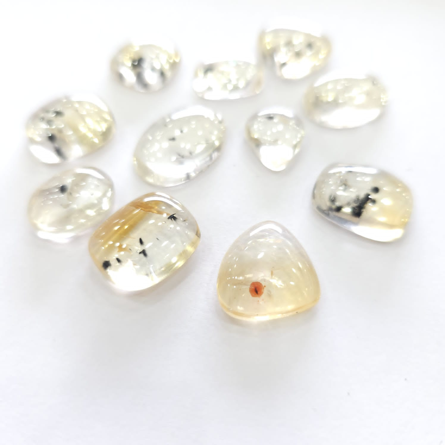 11 Pcs Natural Citrine Dithering includes Gemstones Mix Shape | Top Quality - The LabradoriteKing