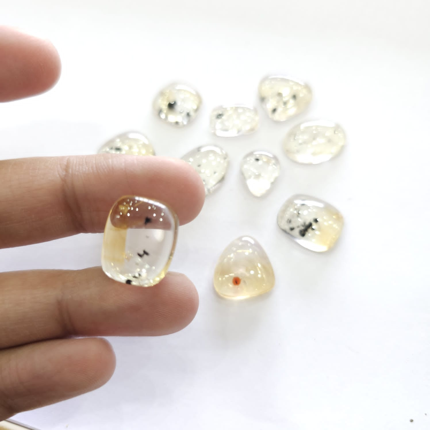 11 Pcs Natural Citrine Dithering includes Gemstones Mix Shape | Top Quality - The LabradoriteKing