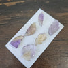 1 Card of Natural Ametrine Leaf Carved Gemstone Unheated , Size 22-25mm - The LabradoriteKing