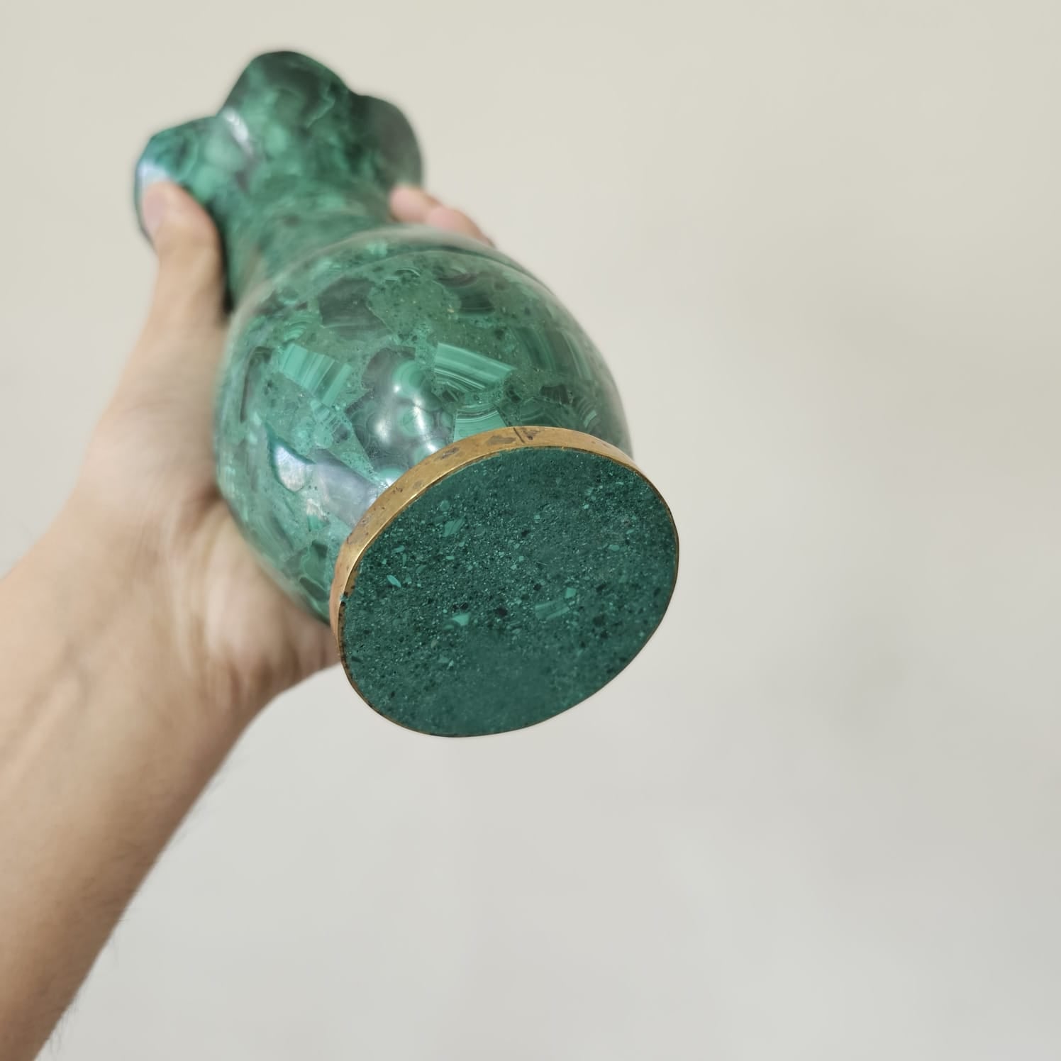 Natural Malachite Flower Vases 7.7'' Inches Sizes | Top Quality - The LabradoriteKing