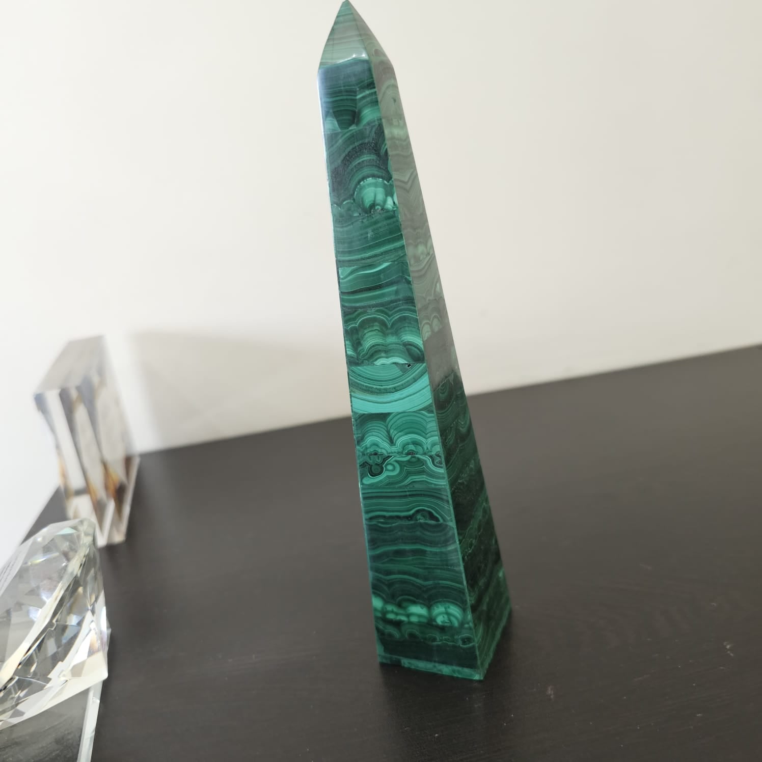 Natural Malachite Tower 8'' Inches Sizes - The LabradoriteKing