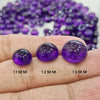 Amethyst Round Cabochons Lot| 12mm , 13mm , 15mm | Vivid Colour and Top Polish - The LabradoriteKing