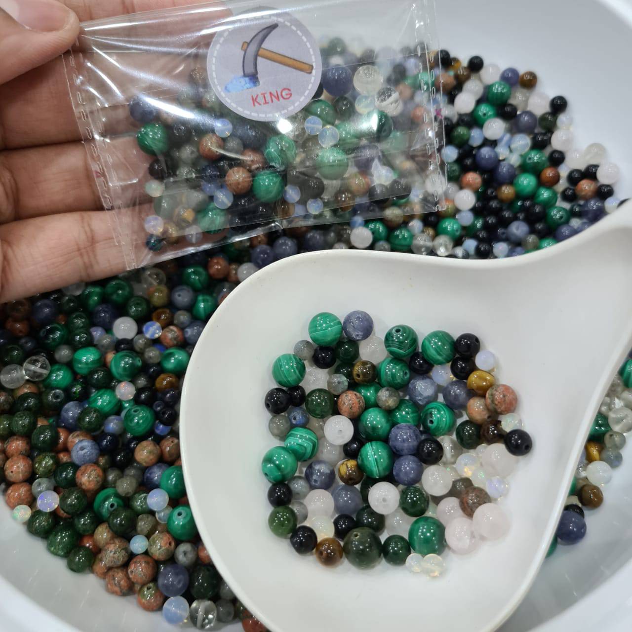 Beads Mix Parcel | 30Grams of Round Beads - The LabradoriteKing