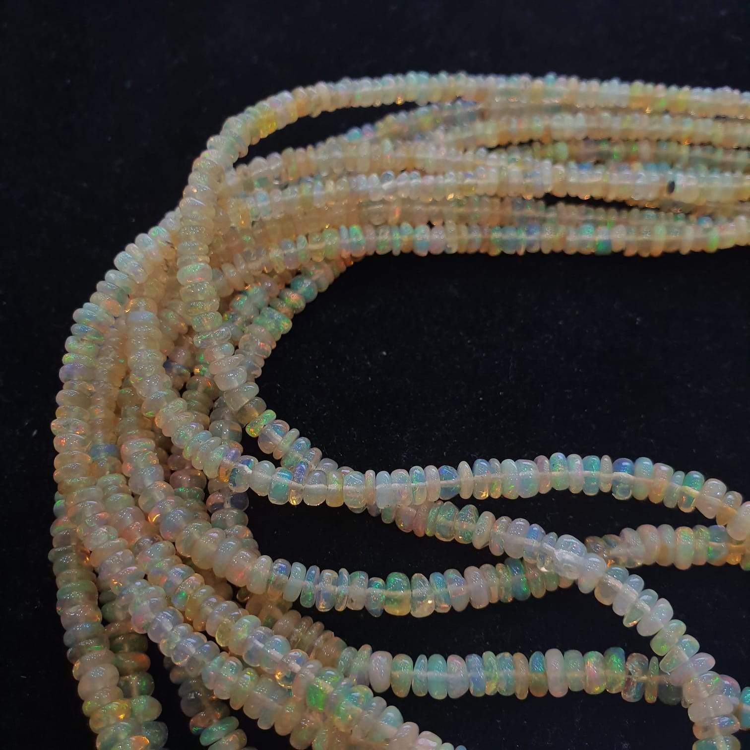 Brown Base  Opal Beads 17 Inches 2-5mm Graduated Beads UNTREATED - The LabradoriteKing