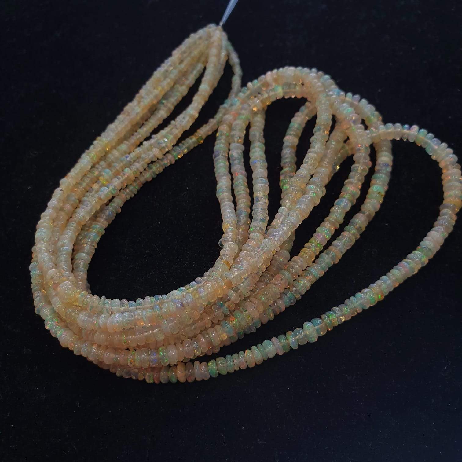 Brown Base  Opal Beads 17 Inches 2-5mm Graduated Beads UNTREATED - The LabradoriteKing