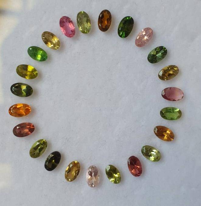 Dial Set of Natural Tourmaline Lot 23pcs | 6 Cts | 5x3mm - The LabradoriteKing