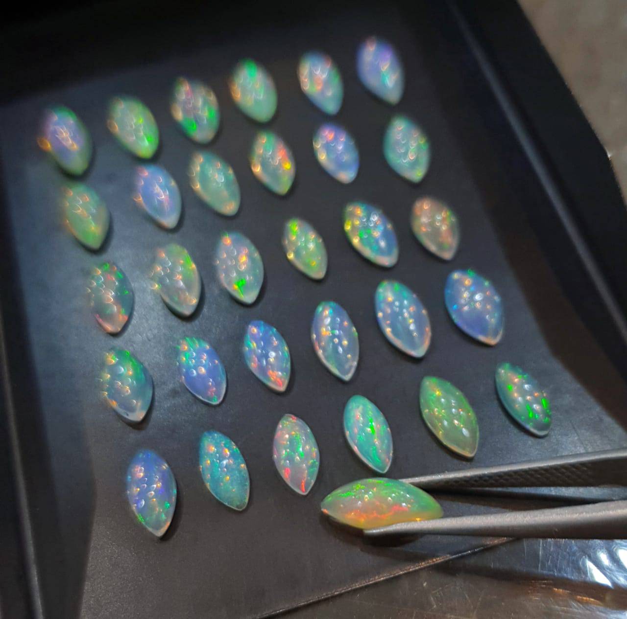 Ethiopian Opal Marquise Cabochons | Top Quality - The LabradoriteKing