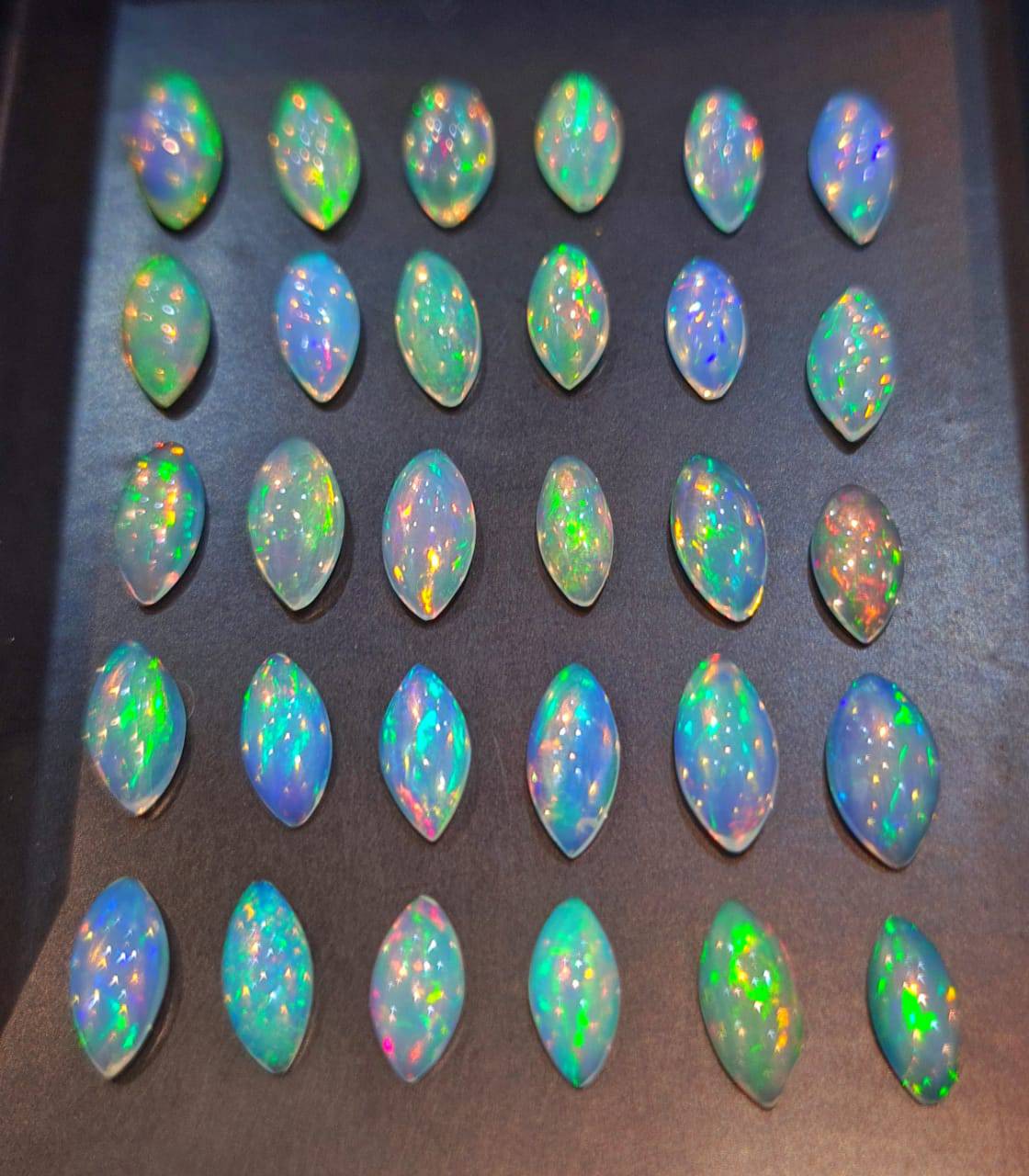 Ethiopian Opal Marquise Cabochons | Top Quality - The LabradoriteKing