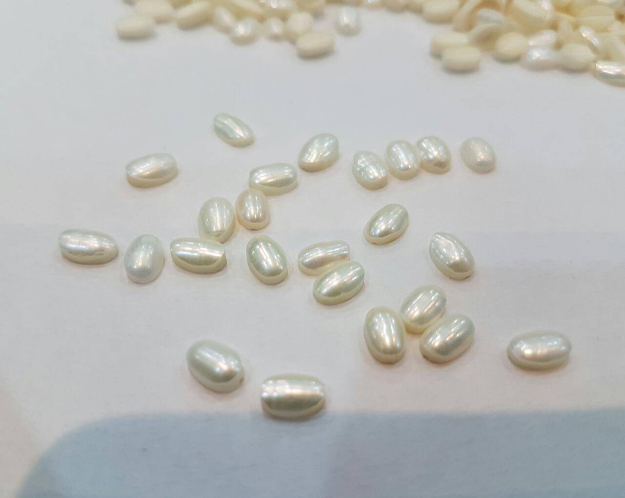 Fresh Water Pearl Cabochons 6x4mm Calibrated 20pcs - The LabradoriteKing