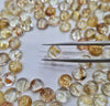 Gold Rutile Quartz Rounds Cabochons | Calibrated sizes - The LabradoriteKing