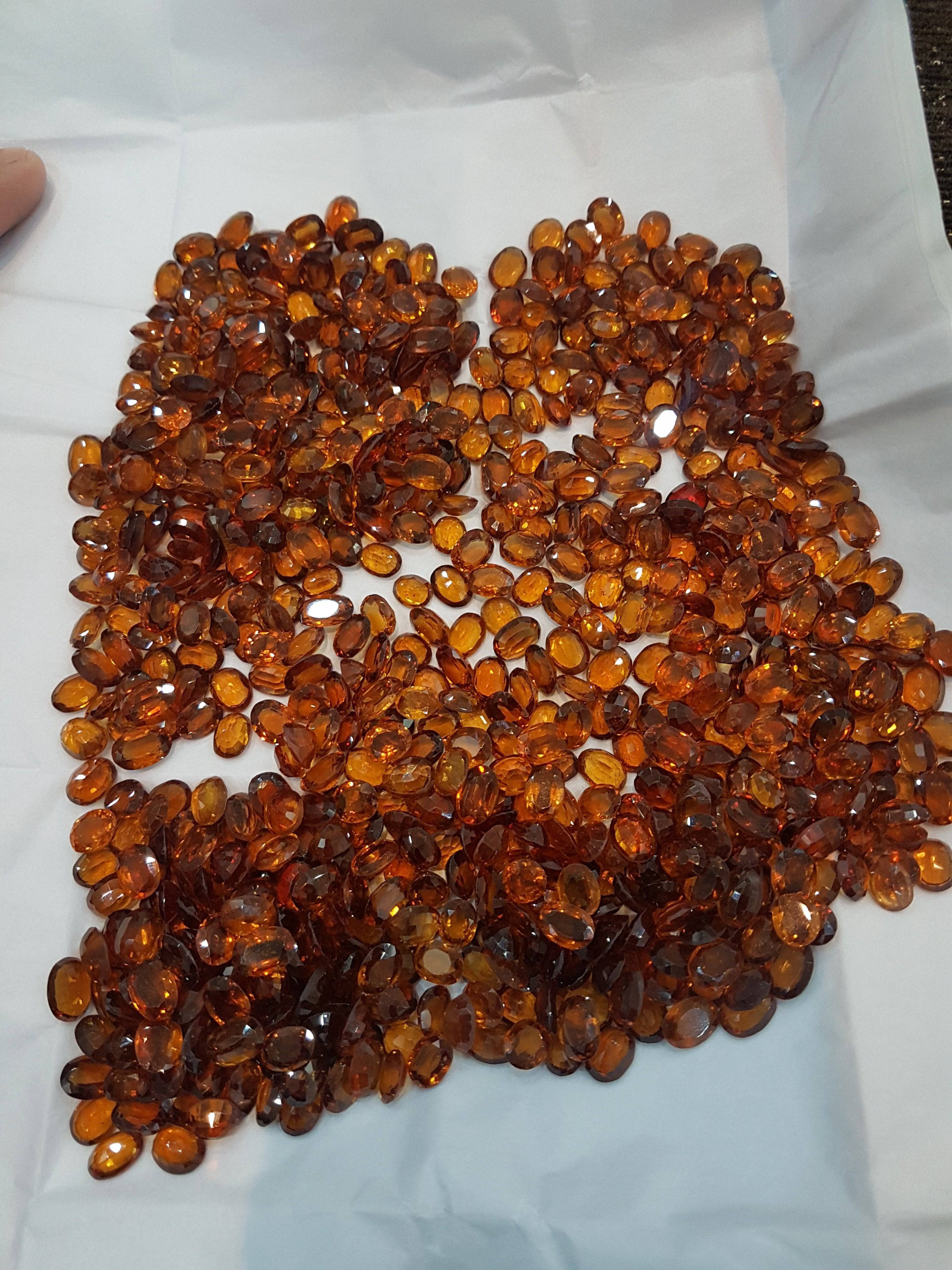 Hessonite Garnets 10pcs Lot Fanta colour - The LabradoriteKing