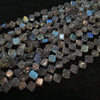 Labradorite Beads 6mm Kite Polished 14" Inches - The LabradoriteKing