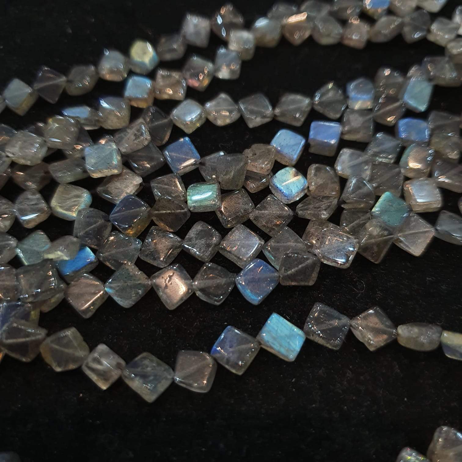 Labradorite Beads 6mm Kite Polished 14" Inches - The LabradoriteKing