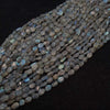 Labradorite Beads Ovals Free Form 6mm-7mm Uneven Polished 14" Inches , - The LabradoriteKing