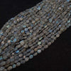 Labradorite Beads Ovals Free Form 6mm-7mm Uneven Polished 14