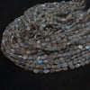 Labradorite Beads Ovals Free Form 6mm-7mm Uneven Polished 14