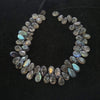 Labradorite Beads Teardrops Pears 8-10mm, Top Drilled 9