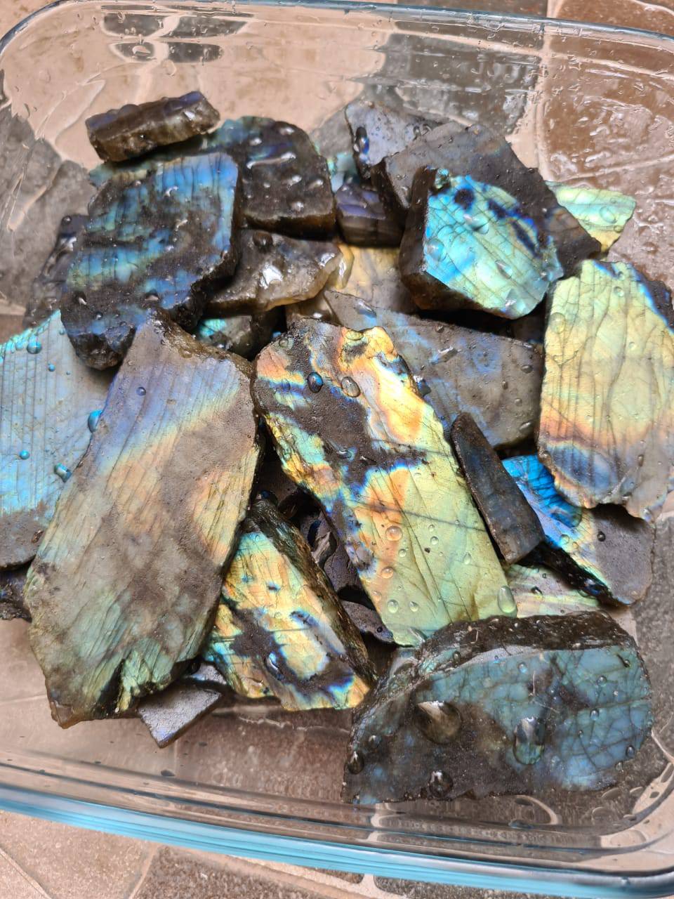 Labradorite raw Slabs | Flashy High quality slabs 2-5"Inches - The LabradoriteKing