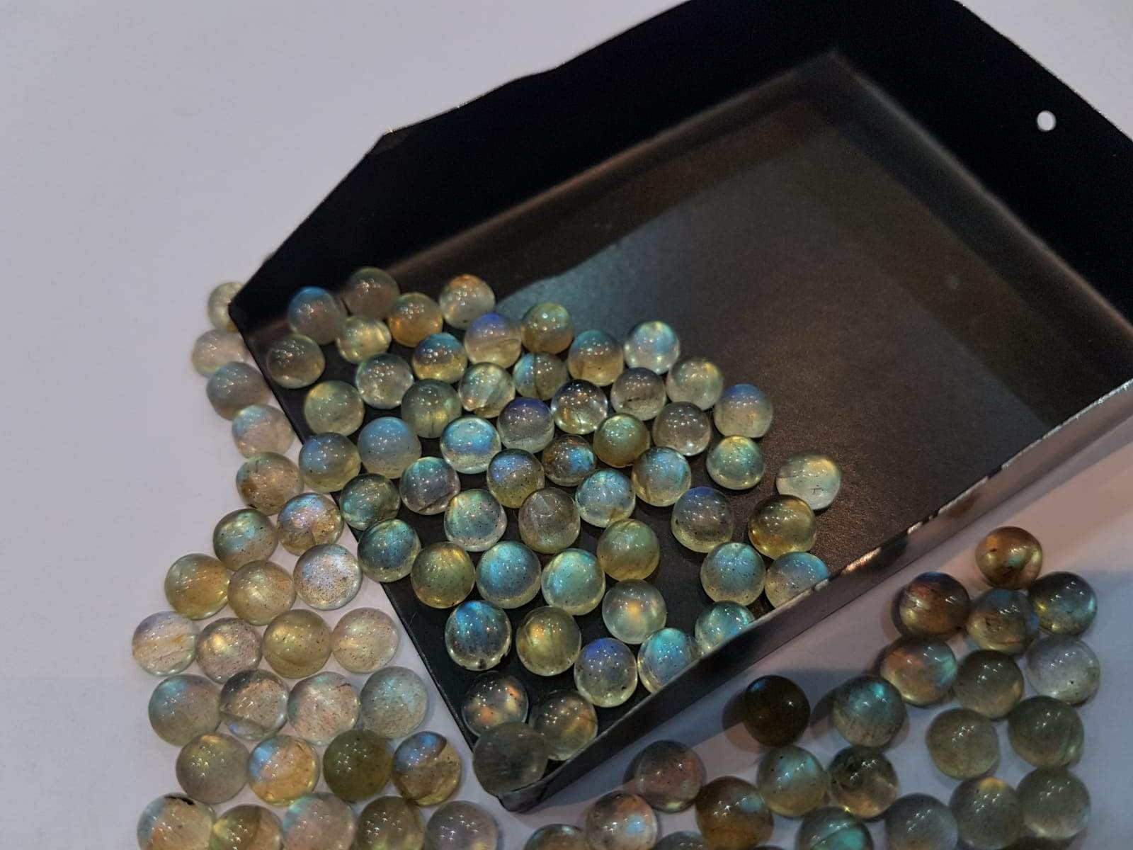 Labradorite Round 6mm Cabochons Lot - The LabradoriteKing