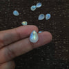 Moonstone 10pcs Teardrops 8-10mm Faceted Flat backs - The LabradoriteKing