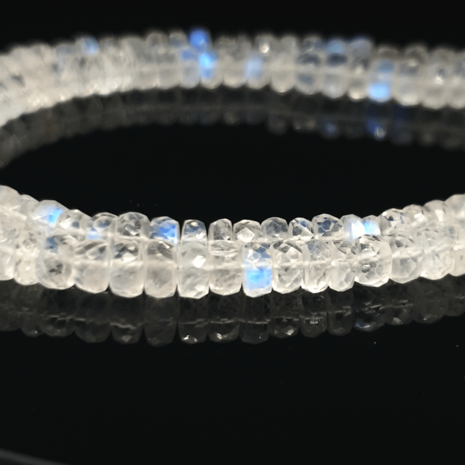 Moonstone 5-6mm Faceted Beads | 11" Inches - The LabradoriteKing